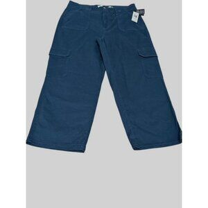 Regeneration Celebrity Pink Womens JR Plus Size 18 Relaxed Cargo Pants Navy Blue